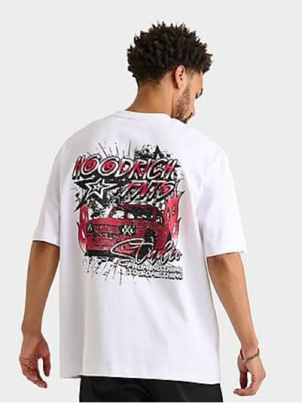 Hoodrich "From Nothing To Something" graphic t-shirt racing oversized design